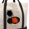 East Central University Primary Logo Canvas Tote Bag With External Pocket, Reusable Shoulder Bag for Shopping, School, Beach - 2 of 4