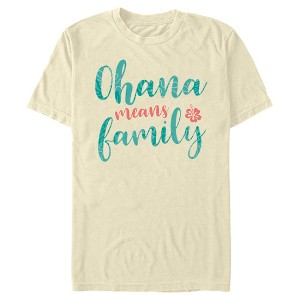 Men's Lilo & Stitch Blue and Red Ohana means Family T-Shirt - 1 of 4
