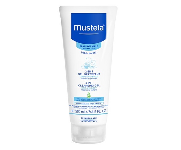 Mustela 2-in-1 Cleansing Gel, Baby Body Wash and Baby Shampoo - 6.76oz