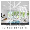 Wanze of Ocean 72 in. Indoor/Outdoor Downrod Mount Ceiling Fan with Light and Remote Control, 3-Color Dimmable, Reversible DC Motor - 2 of 4