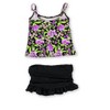 Island Escape Womens Floral Ruffled Skirtini 2 Piece Tankini - 2 of 2