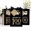 Big Dot of Happiness Adult 100th Birthday - Gold - Birthday Party Favor Boxes - Set of 12 - 3 of 4