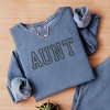 Simply Sage Market Embroidered Aunt Outline Lightweight Garment Dyed Sweatshirt - 3 of 4