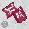Big Dot of Happiness Burgundy Elegantly Simple - Favor Gift Boxes - Guest Party Favors Petite Pillow Boxes - Set of 20 - 2 of 4