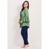 Avenue Women's Plus Size Lace Trim Tunic - 4 of 4