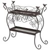 Plow & Hearth Two-Shelf Cast Iron Plant Stand with Birds - image 3 of 4