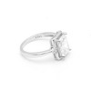 Candra Engagement Ring Women Sterling Silver Radiant Cut Ginger Lyne Collection - 3 of 4