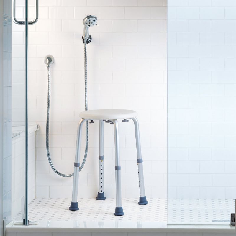 McKesson Shower Stool, Aluminum Bath Seat - 300 lbs Capacity, 1 Count, 3 of 5