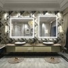 Apmir Super Bright Front & Back LED Lighted Anti-Fog Tempered Glass Bathroom/Vanity Mirror with ETL & 3-Year Warranty - 3 of 4