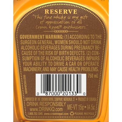 Crown Royal Special Reserve Whisky - 750ml Bottle