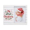 Juvale Christmas Picture Frame, My First Christmas Picture Frame for 4x6 and 5x7 Baby Photos, Keepsake Frame, 9.8 x 7.8 In - 3 of 4