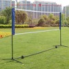 NAYSAYE Sport Net and Rebounder Portable Volleyball Badminton Tennis Net Adjustable Height for Indoor Outdoor Play, Black, 120"*6.30"*60" - 2 of 4
