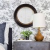 Howard Elliott 25" Rex Convex Accent Wall Mirror Brown: Modern Grooved Edge, Polyurethane Frame, Wall Mount - 2 of 4