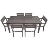 PAGED Patio Dining Set Wood Patio Table and Chairs Set with Thick Cushions for Patio, Balcony, Garden, Courtyard - 4 of 4