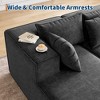 Modular Sectional Couches for Living Room, Cloud Sectional Couch with Deep Seat, 106.7" Modular L-Shape Sofa with Chaise, Upholstered Couches - 4 of 4