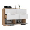 Okak Rustic 3-Drawer Bedroom Dressers with Superior Top,Wooden Dresser Chest,Chest of Drawers for Bedroom/Entryway/Study - 3 of 4