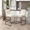 Sapphtopaz Modern Upholstered Dining Chairs Set of 2, Kitchen Chairs with Metal Legs for Kitchen Dining Room - 3 of 4