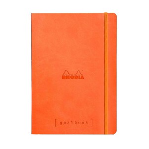 Rhodia Softcover Goalbook - Dot grid 224 Numbered pages - 6 x 8 1/4 - Tangerine - 1 of 4