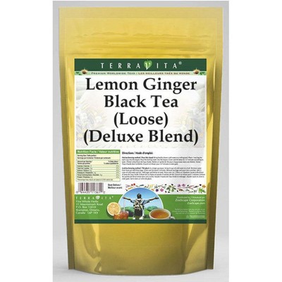 TerraVita Lemon Ginger Black Tea (Loose) (Deluxe Blend) (8 oz, ZIN: 537443, 2-Pack)