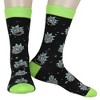 Rick And Morty Head Toss Casual Novelty 2 Pair Men's Crew Socks Shoe Size 8-12 - 2 of 4