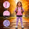 The Pink Picket Fence Suzie Dino Hoodie and Leggings Set – Pink Hoodie with Purple Leggings - 2 of 4