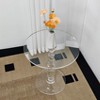 Artloge 18” Round Clear Acrylic Side Table for Small Spaces, Living Room Bedroom Acrylic Accent End Table Furniture, Next to Sofa - 2 of 4