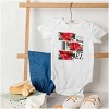 Noel Poinsettia Christmas Flower Baby Romper Boys or Girls Brisco Brands - 4 of 4