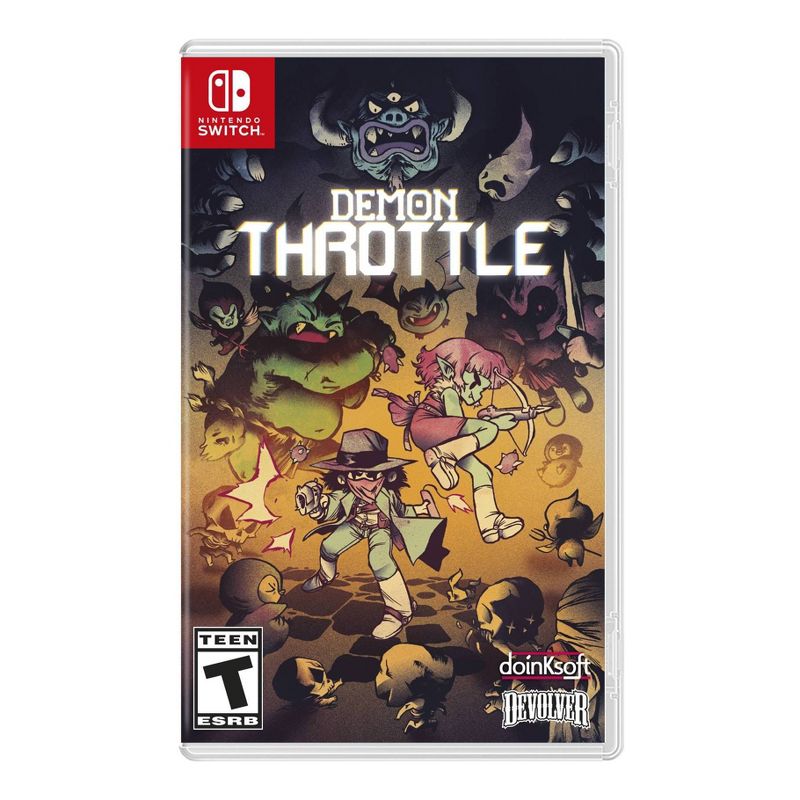 Demon Throttle - Nintendo Switch: Physical Edition, Co-op Arcade Shooter, Teen Rating, Exclusive Release, 1 of 10