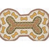 Earth Rugs Dog Bones Pattern Large Dog Bone Braided Pet Tread – Handcrafted Jute, 18" x 28" - 3 of 3