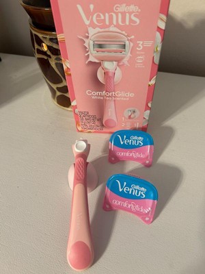 Venus Comfortglide White Tea Women's Razor + 2 Razor Blade Refills : Target