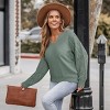 Women's Beige Cozy Chic Knitted Sweater with Lace Details - Cupshe - 2 of 4