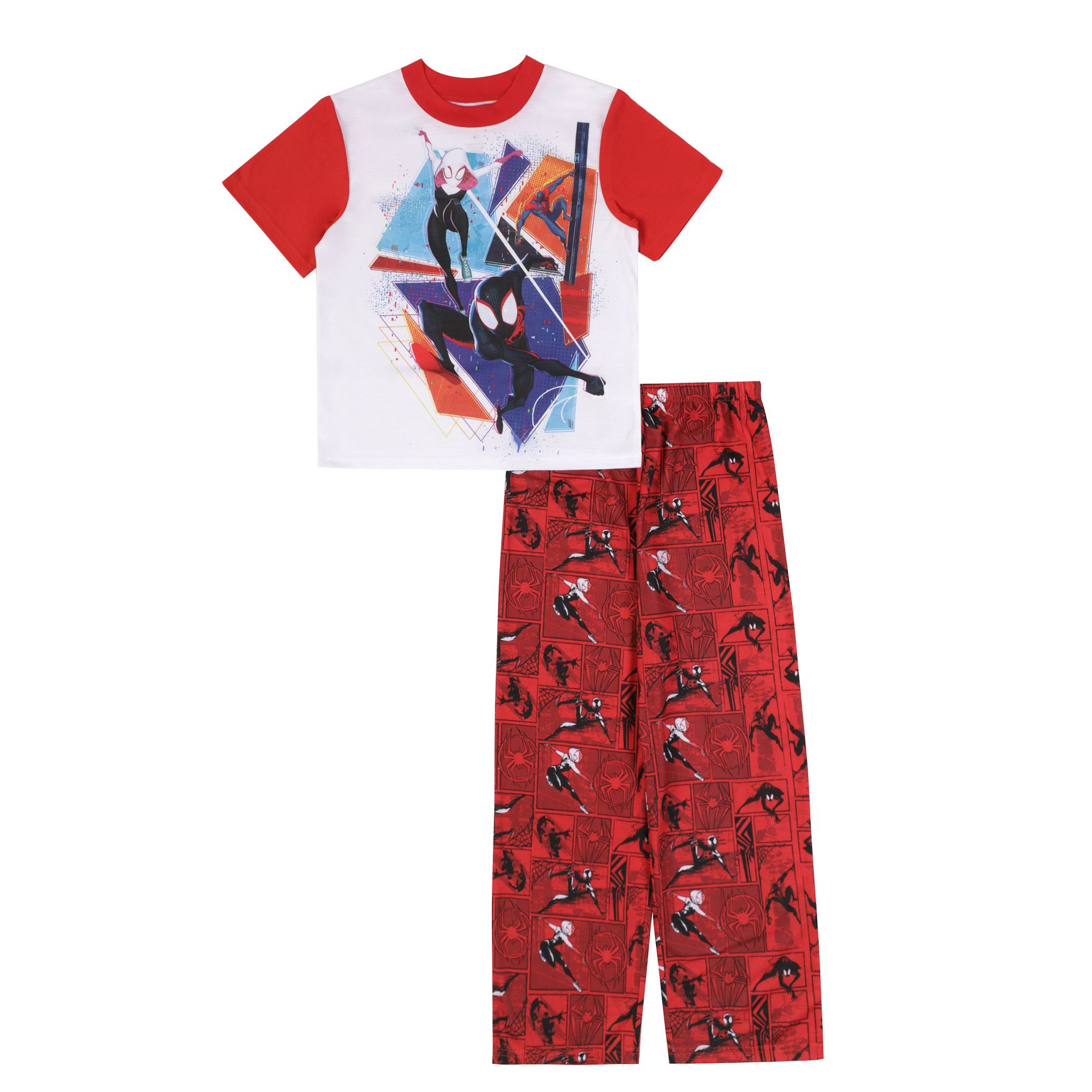 Kids Spider-Man Into the Spider-Verse 2-Piece Pajama Set - Size 8