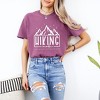 Simply Sage Market Women's Hiking Mode Take Me To The Mountains Short Sleeve Garment Dyed Tee - 2 of 4