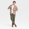 Men's Short Sleeve Striped Camp Button-Down Shirt - Goodfellow & Co™ - 3 of 3