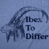 Mens Funny T Shirts Ibex To Differ Sarcastic Animal Graphic Novelty Tee For Men - Crazy Dog Men's T Shirt - 2 of 4
