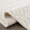 Hauteloom Eivin Cream Diamonds Plush Rug - 4 of 4