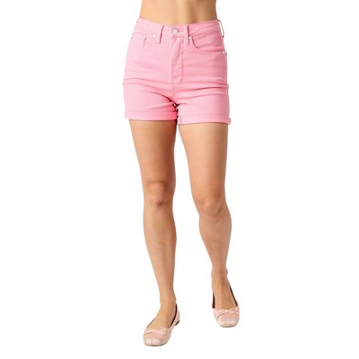 Women's HIGH-RISE TUMMY CONTROL DENIM SHORTS - Judy Blue