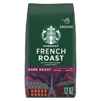 Starbucks Dark Roast Ground Coffee &#8212; French Roast &#8212; 100% Arabica &#8212; 1 bag (12 oz.)