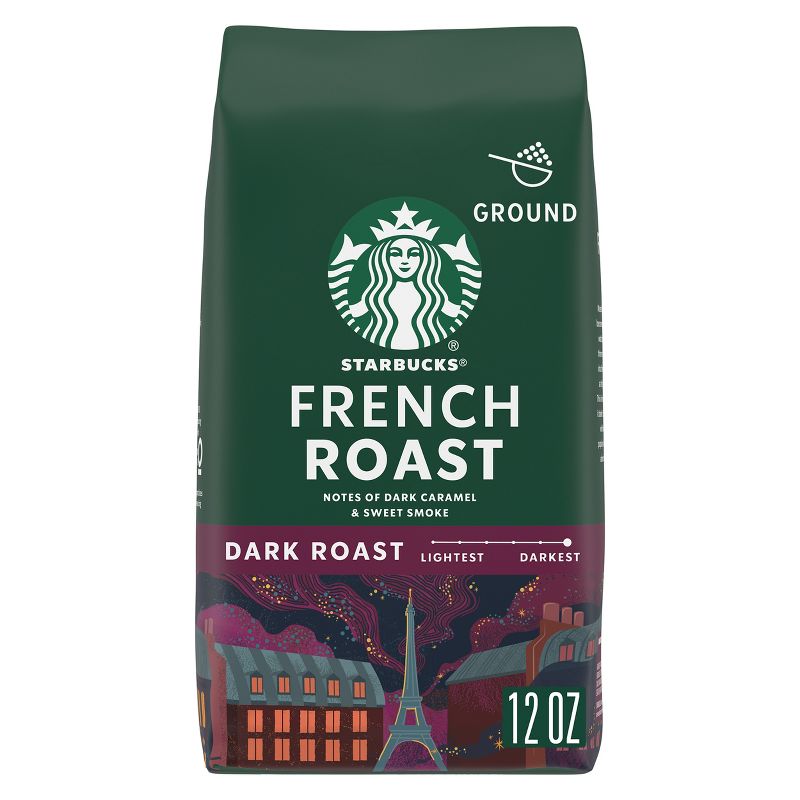 Starbucks French Roast Dark Roast Ground Coffee, 1 of 8