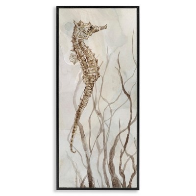 Stupell Industries Vigilant Seahorse Ocean Wildlife, 10" x 24"