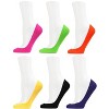 Memoi Women's 6 Pair Pack Microfiber No Show Liner Socks Magenta Multi Q - 2 of 2