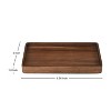 BRINJOY 5 x 8.97 x 1 in, Acacia Wood Tray Organizer, Walnut - 4 of 4