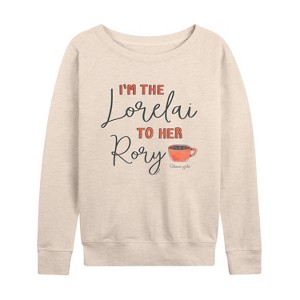Women's - Gilmore Girls - I'm The Lorelai Lightweight French Terry Wide Neck Long Sleeve Graphic Shirt - 1 of 4