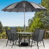 Aoodor Patio Folding Chairs 4-Pack Portable Dining Chairs Outdoor Textilene Sling Chairs for Camping,  Pool, Backyard - image 3 of 4