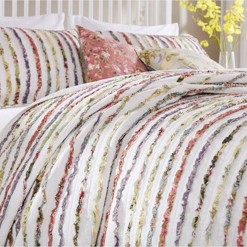 Greenland Home Fashions Bella Ruffle Quilt Set, 5 of 6
