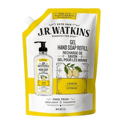 J.R. Watkins Lemon Gel Hand Soap Refill - 34 fl oz