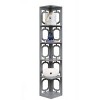 63.75" Omega 5 Tier Corner Bookcase - Breighton Home - 2 of 4