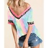 Women's Chloe Tie Dye & Leopard Top - BiBi - 2 of 2