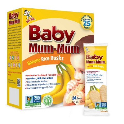 Baby Mum-Mum Rice Rusks Banana - 24ct