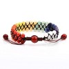 West Coast Jewelry Men's Polished Multi Color Natural Stones Bead Adjustable Bracelet - 4 of 4